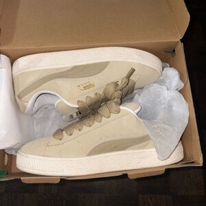 Puma Cream Suede Sneakers